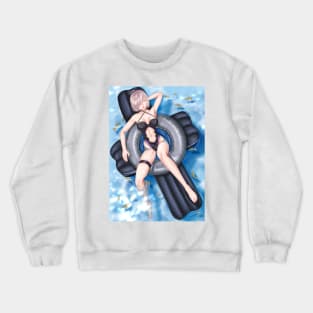 Mash Kyrielight Summer Background Crewneck Sweatshirt